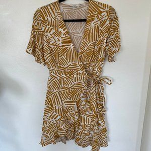 Lush Patterned Wrap Dress